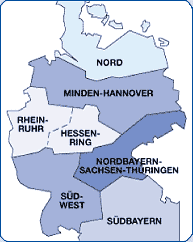 EDEKA Regionenkarte